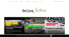 Desktop Screenshot of onlinebynature.com