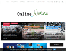 Tablet Screenshot of onlinebynature.com